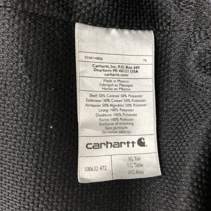 Carhartt Sweat Full Zip Hoodie Men's XL cotton navy blue type Vintage Second Hand