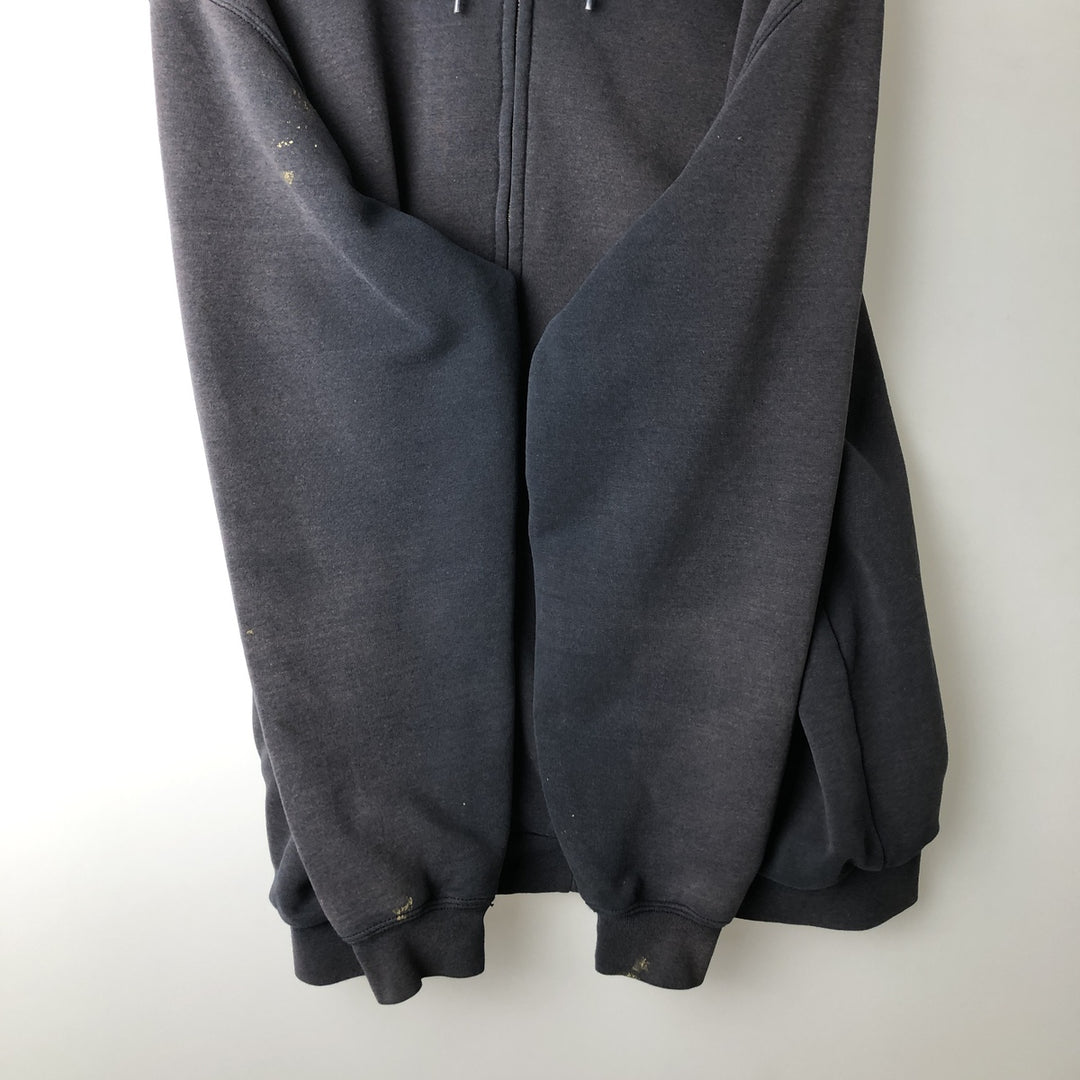 Carhartt Sweat Full Zip Hoodie Men's XL cotton navy blue type Vintage Second Hand