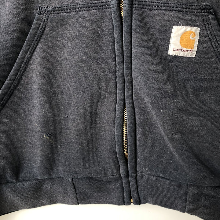 Carhartt Sweat Full Zip Hoodie Men's XL cotton navy blue type Vintage Second Hand