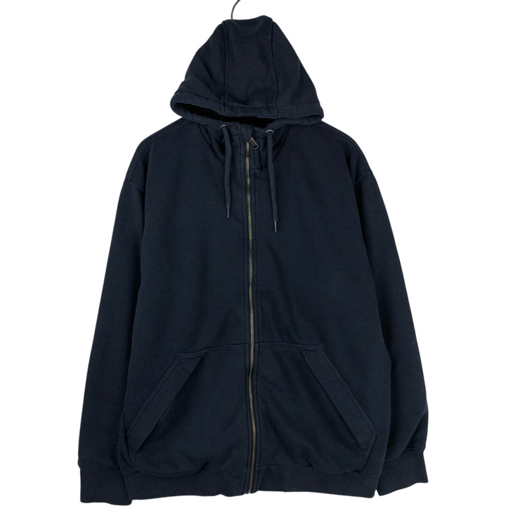 Carhartt Loose Fit Sweat Full Zip Hoodie, Men's L size cotton navy blue type Vintage Second Hand