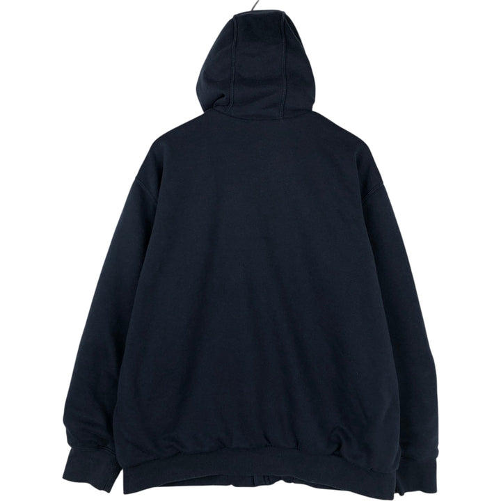 Carhartt Loose Fit Sweat Full Zip Hoodie, Men's L size cotton navy blue type Vintage Second Hand