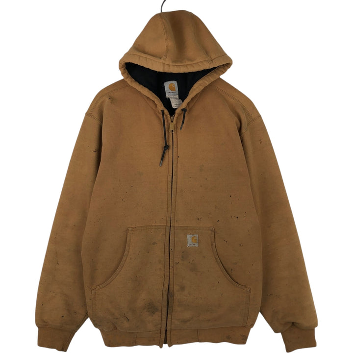 2000'S Carhartt J149 Sweat Full-Zip Hoodie, Men's Size M (approx.) cotton brown type Vintage Second Hand