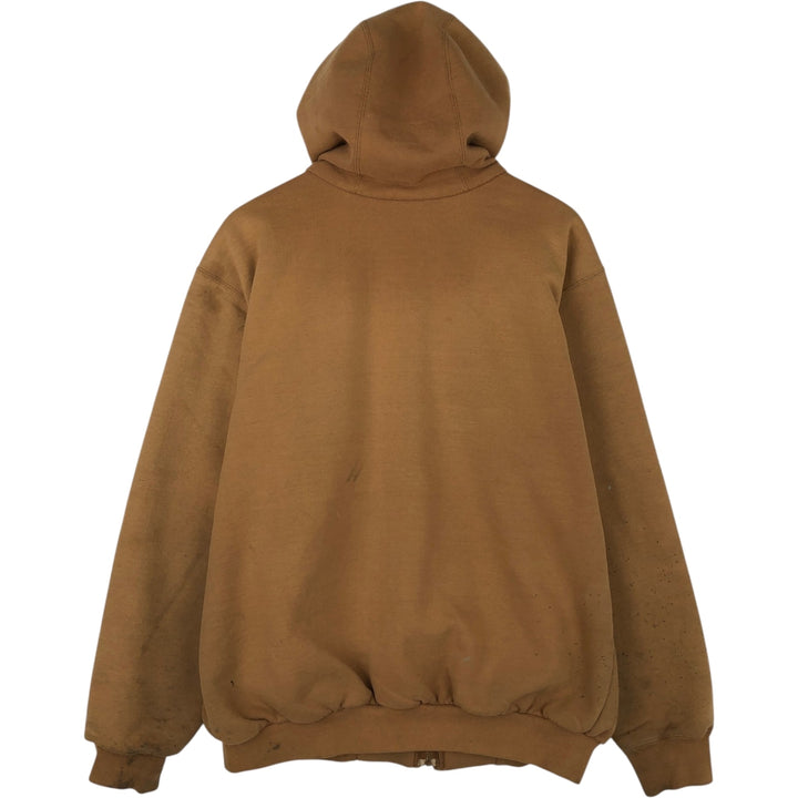 2000'S Carhartt J149 Sweat Full-Zip Hoodie, Men's Size M (approx.) cotton brown type Vintage Second Hand