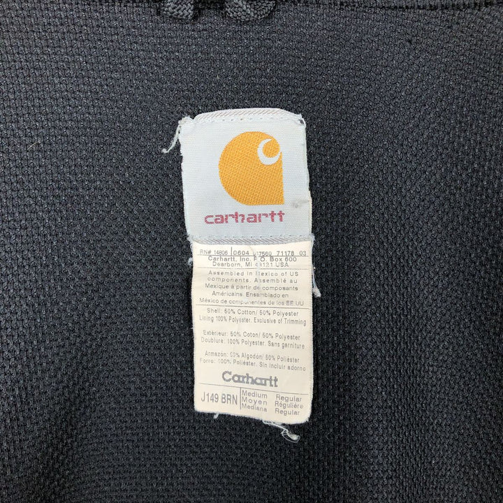 2000'S Carhartt J149 Sweat Full-Zip Hoodie, Men's Size M (approx.) cotton brown type Vintage Second Hand