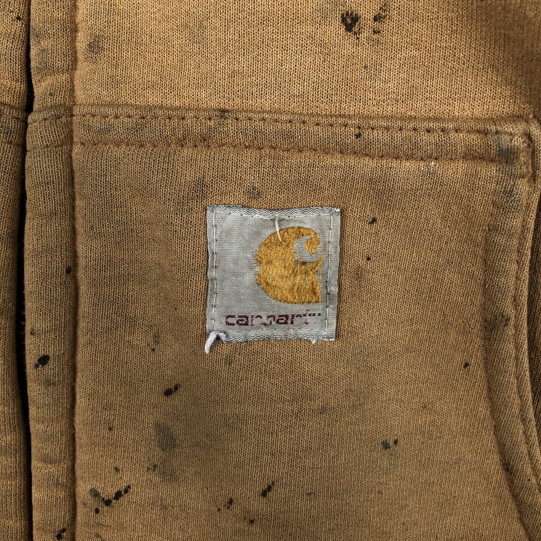 2000'S Carhartt J149 Sweat Full-Zip Hoodie, Men's Size M (approx.) cotton brown type Vintage Second Hand