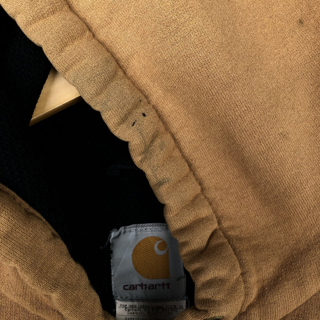 2000'S Carhartt J149 Sweat Full-Zip Hoodie, Men's Size M (approx.) cotton brown type Vintage Second Hand