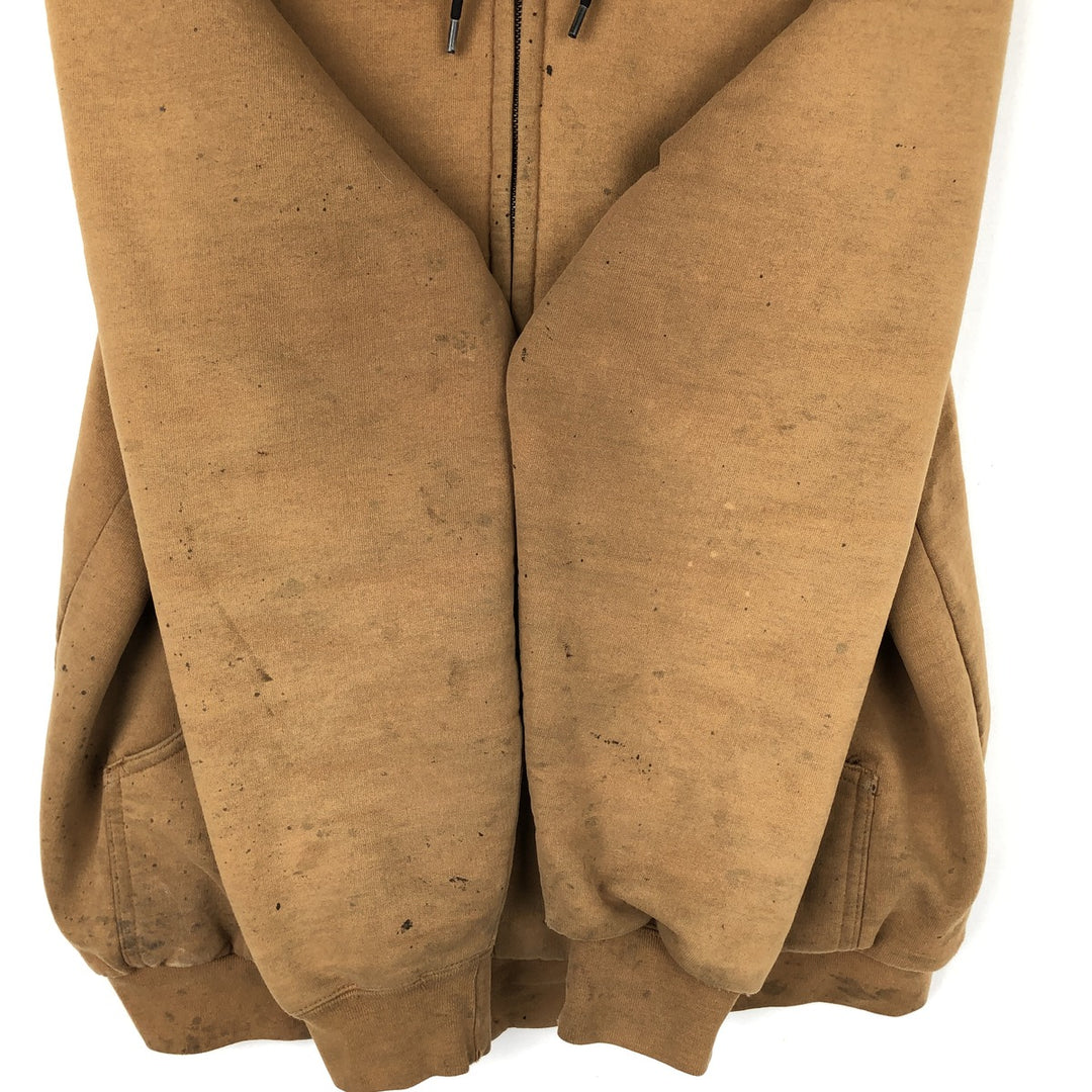 2000'S Carhartt J149 Sweat Full-Zip Hoodie, Men's Size M (approx.) cotton brown type Vintage Second Hand
