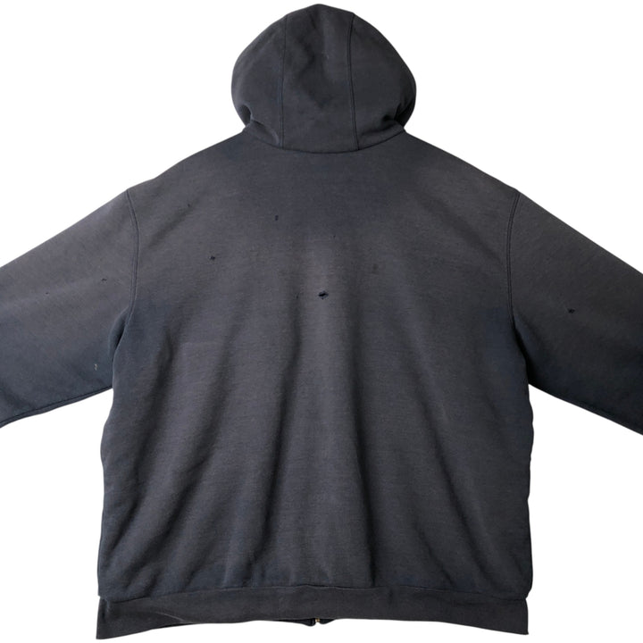 Carhartt Sweat Full Zip Hoodie Men's XL cotton navy blue type Vintage Second Hand