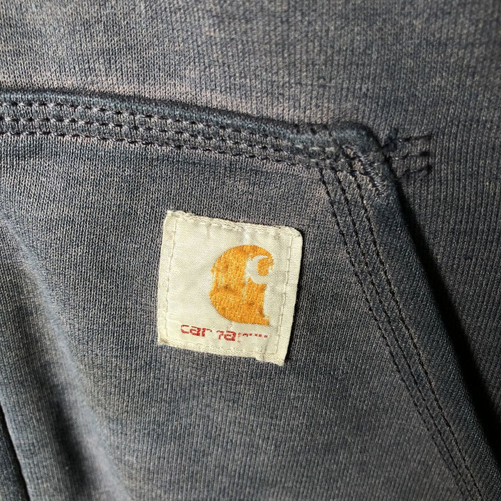 Carhartt Sweat Full Zip Hoodie Men's XL cotton navy blue type Vintage Second Hand