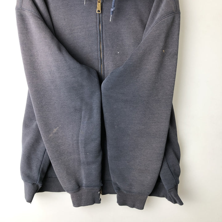 Carhartt Sweat Full Zip Hoodie Men's XL cotton navy blue type Vintage Second Hand