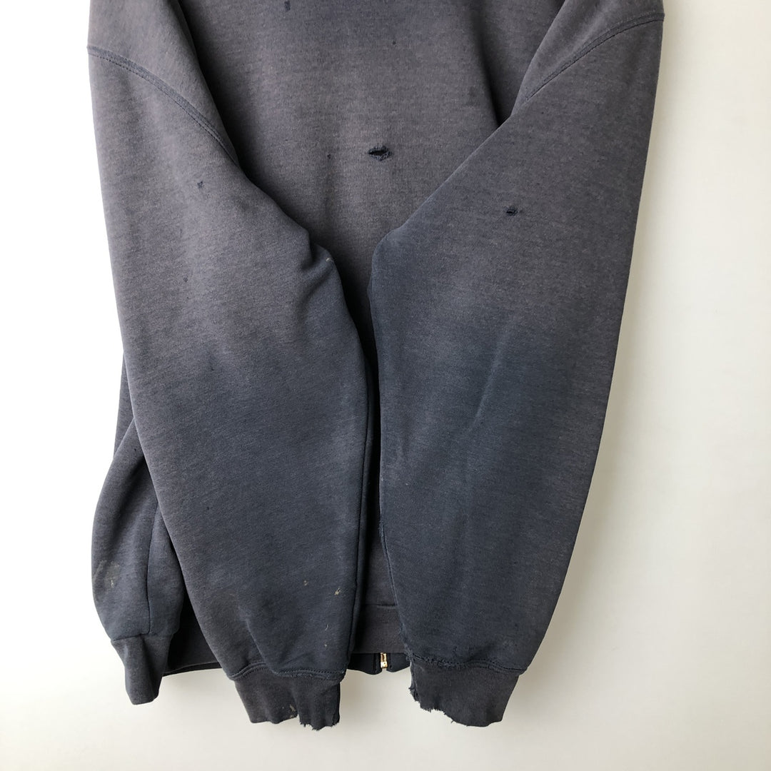 Carhartt Sweat Full Zip Hoodie Men's XL cotton navy blue type Vintage Second Hand