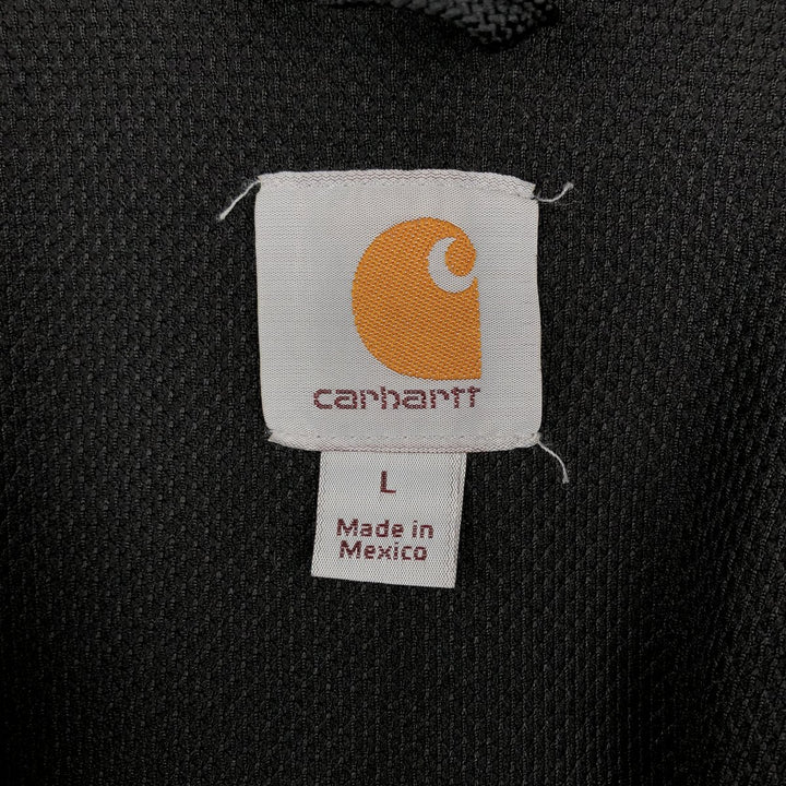 Carhartt Sweat Full Zip Hoodie Men's L size cotton black type Vintage Second Hand
