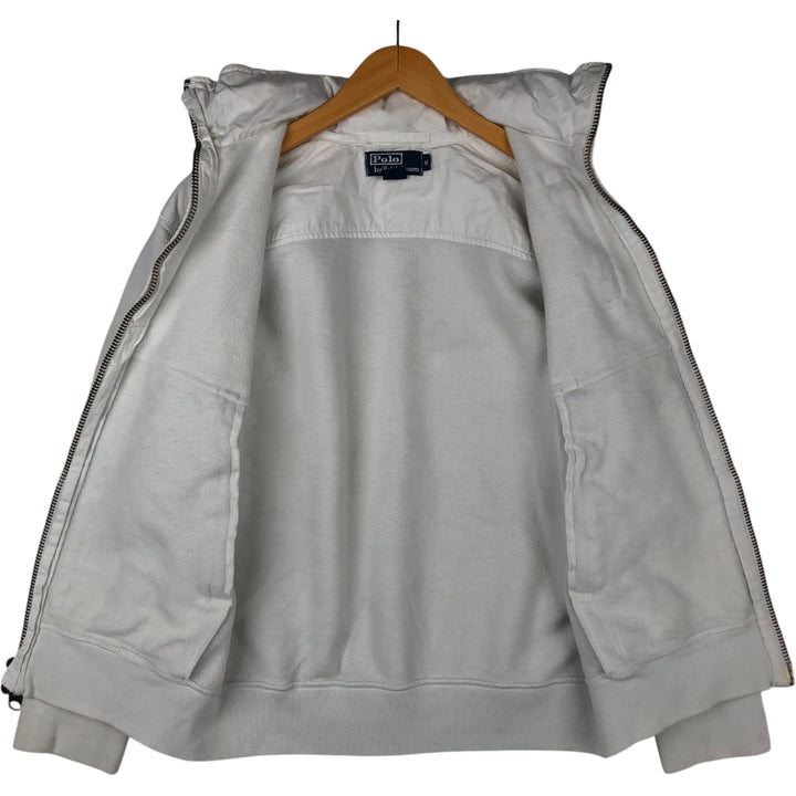 Ralph Lauren POLO by Ralph Lauren full zip sweatshirt, men's size M cotton white type Vintage Second Hand