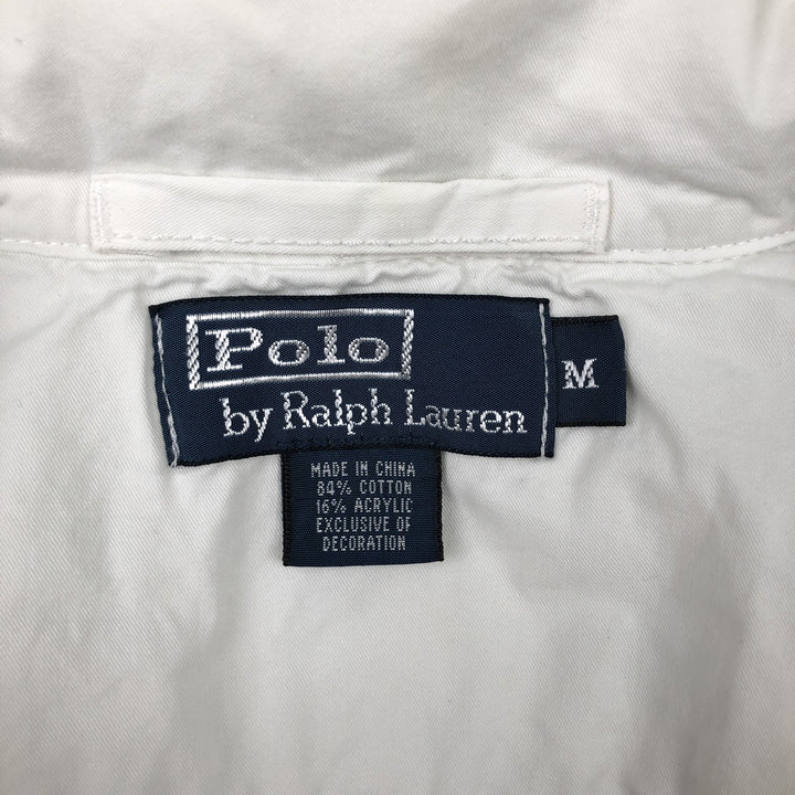 Ralph Lauren POLO by Ralph Lauren full zip sweatshirt, men's size M cotton white type Vintage Second Hand