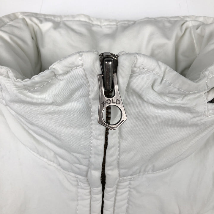Ralph Lauren POLO by Ralph Lauren full zip sweatshirt, men's size M cotton white type Vintage Second Hand