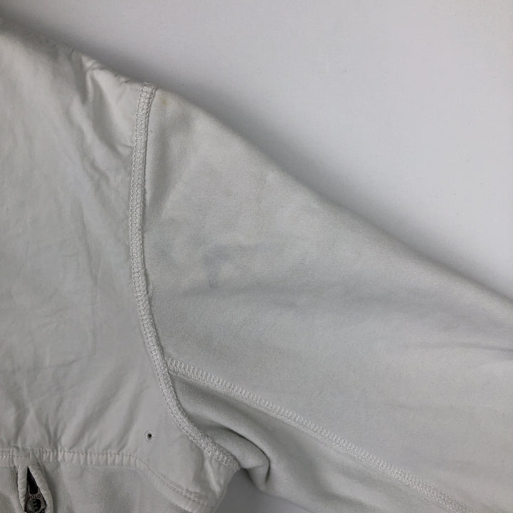 Ralph Lauren POLO by Ralph Lauren full zip sweatshirt, men's size M cotton white type Vintage Second Hand
