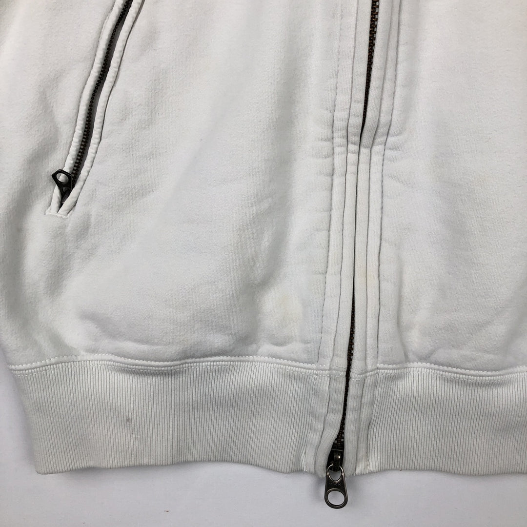 Ralph Lauren POLO by Ralph Lauren full zip sweatshirt, men's size M cotton white type Vintage Second Hand