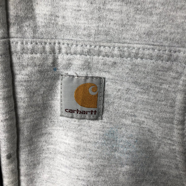 Carhartt Sweat Full Zip Hoodie Men's XXL unclear gray type Vintage Second Hand