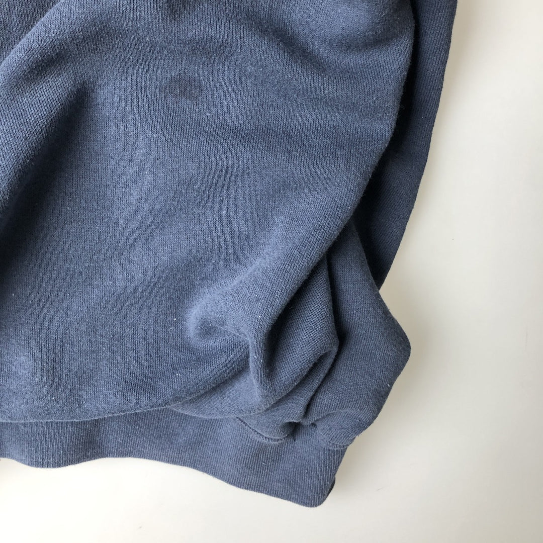 Big size 90'S ACE SPORTSWEAR sweatshirt full-zip hoodie, made in USA, men's equivalent to XXXL, vintage. polyester navy blue type Vintage Second Hand