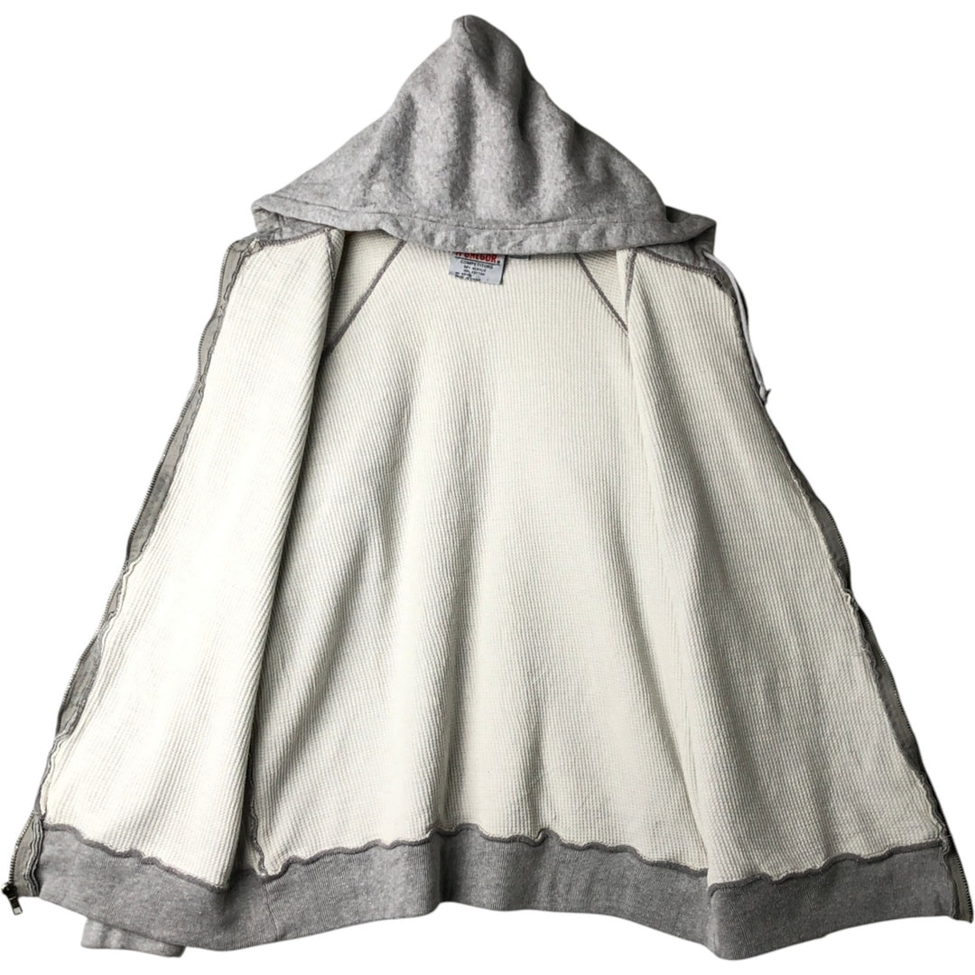 McGREGOR COMPETITORS full-zip sweatshirt hoodie, men's size M (approx.), vintage. cotton gray type Vintage Second Hand