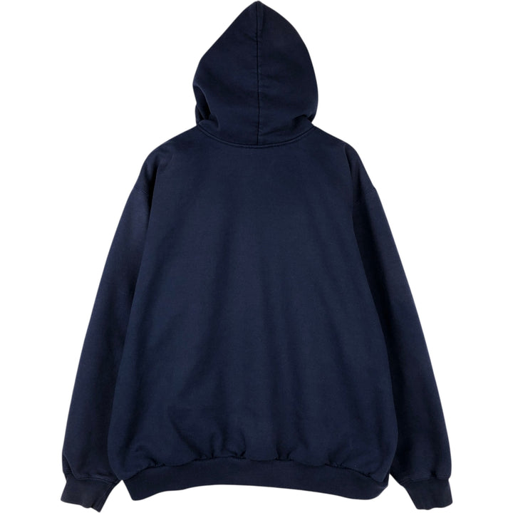 2000'S Carhartt K129 Sweat Full-Zip Hoodie, Men's Size XL (approx.) cotton navy blue type Vintage Second Hand