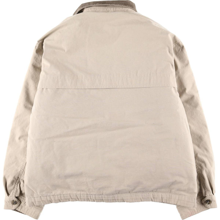 00'S Eddie Bauer goose down jacket, men's size L cotton Beige type Vintage Second Hand