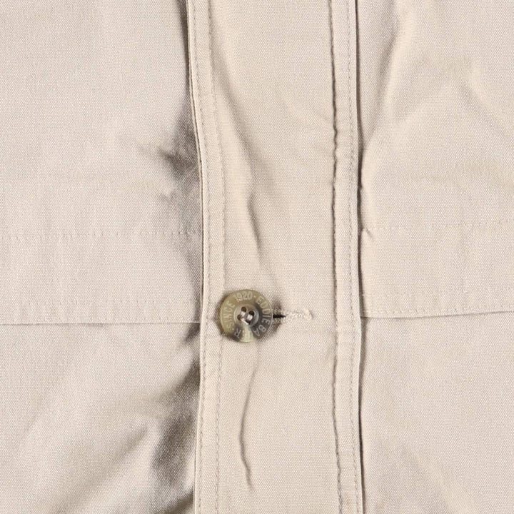 00'S Eddie Bauer goose down jacket, men's size L cotton Beige type Vintage Second Hand