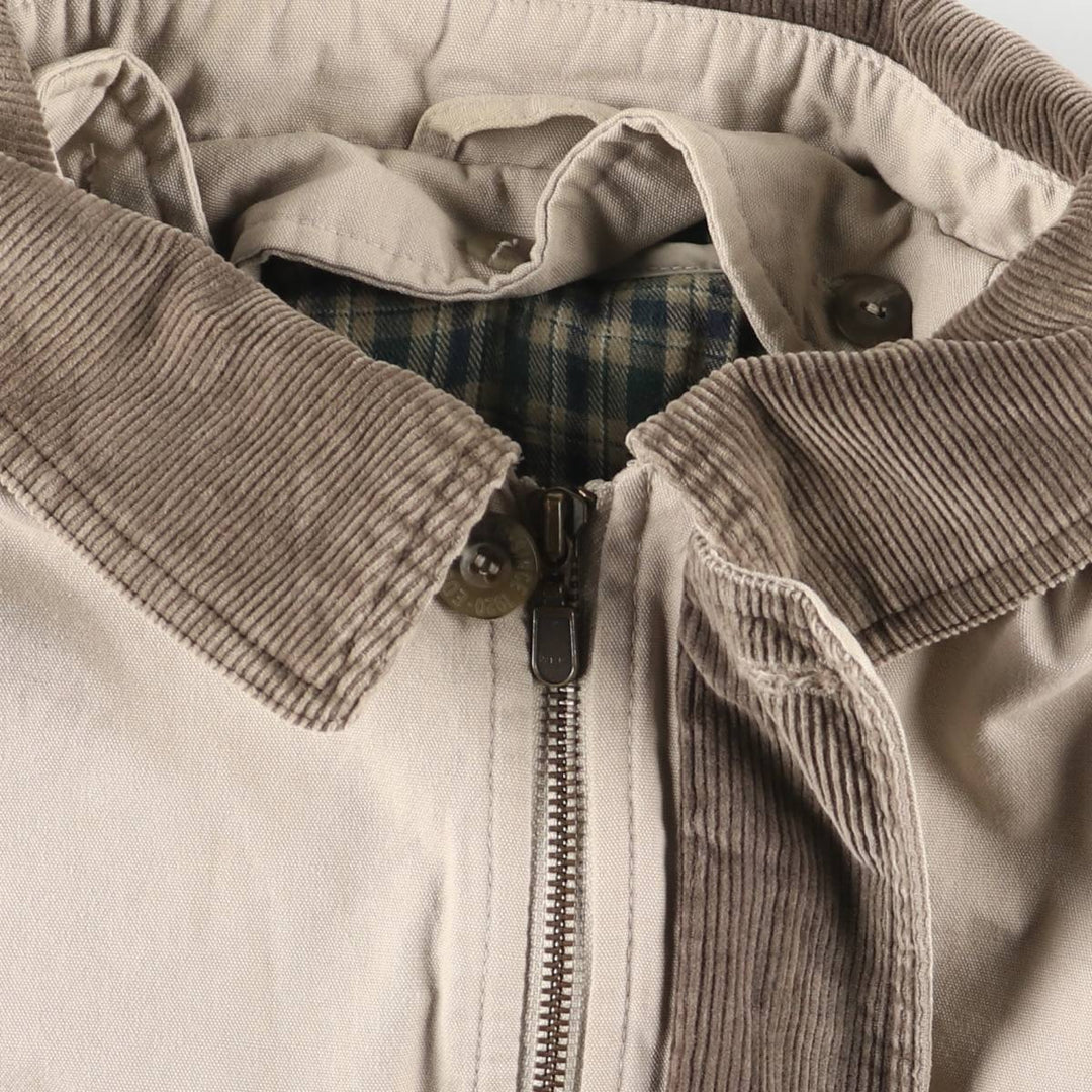 00'S Eddie Bauer goose down jacket, men's size L cotton Beige type Vintage Second Hand