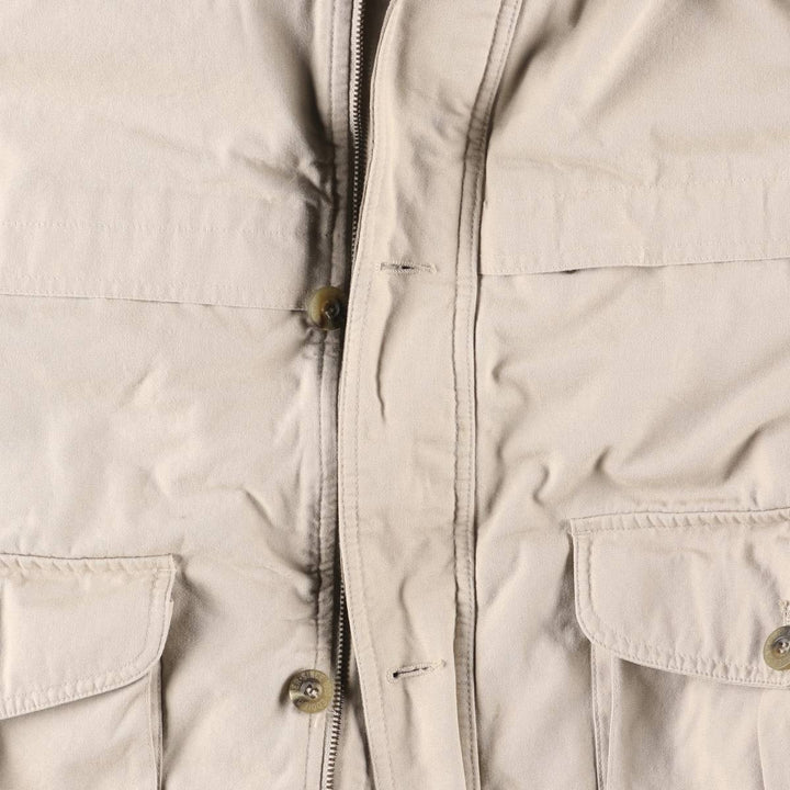 00'S Eddie Bauer goose down jacket, men's size L cotton Beige type Vintage Second Hand