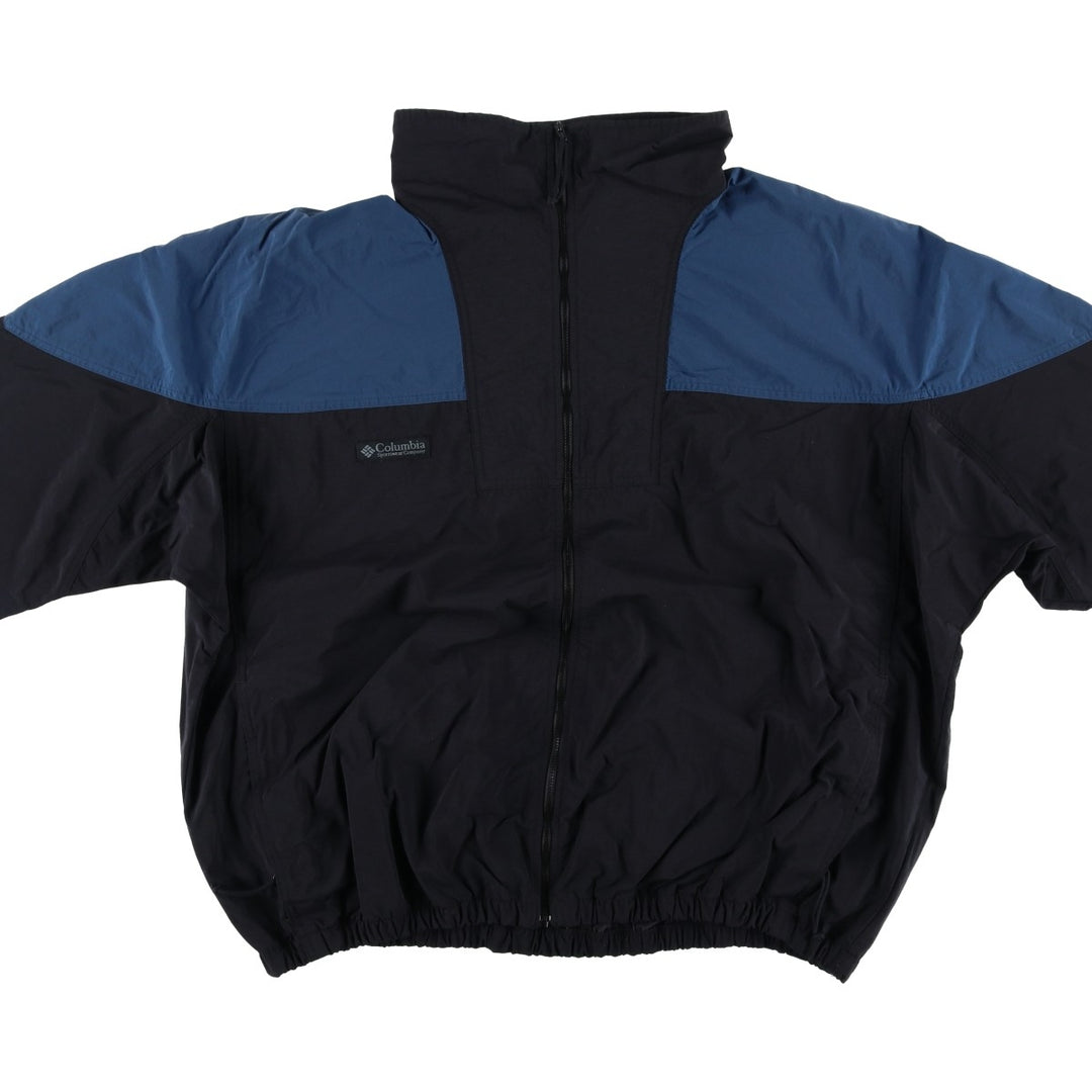 90'S Vintage Columbia Windbreaker with White Tag, Men's Size XL unclear black type Vintage Second Hand
