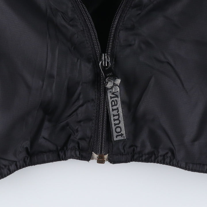 1990'S Marmot Ripstop Nylon Jacket, Men's Size L (approx.), Vintage Nylon black type Vintage Second Hand