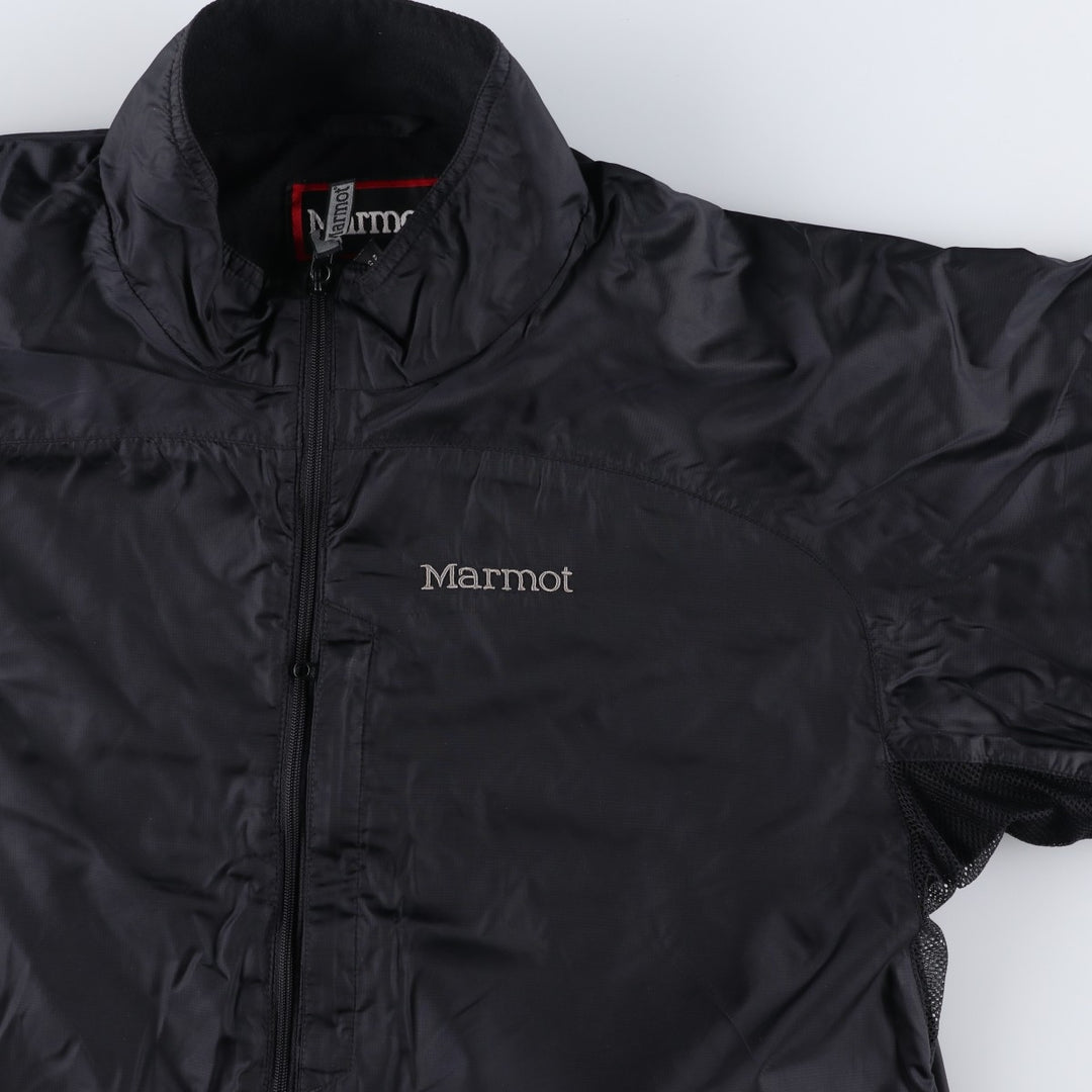 1990'S Marmot Ripstop Nylon Jacket, Men's Size L (approx.), Vintage Nylon black type Vintage Second Hand