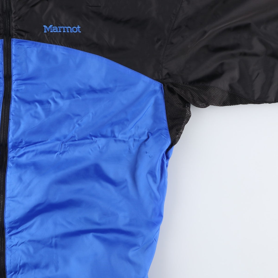 1990'S Marmot Nylon Jacket, Men's Size L (approx.), Vintage Nylon blue type Vintage Second Hand