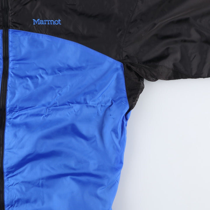 1990'S Marmot Nylon Jacket, Men's Size L (approx.), Vintage Nylon blue type Vintage Second Hand