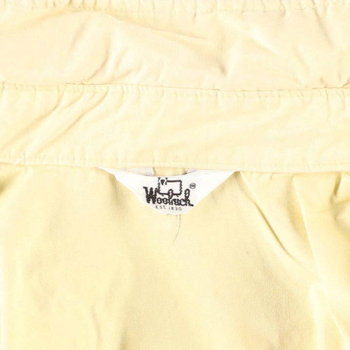 1970'S Woolrich shirt jacket, men's size XL (approx.) unclear lemon yellow Vintage Second Hand
