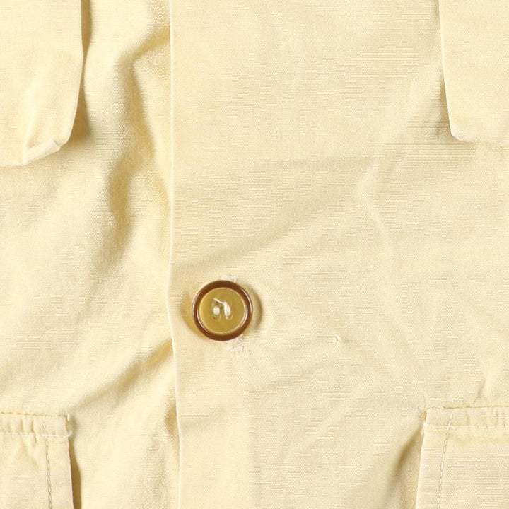 1970'S Woolrich shirt jacket, men's size XL (approx.) unclear lemon yellow Vintage Second Hand