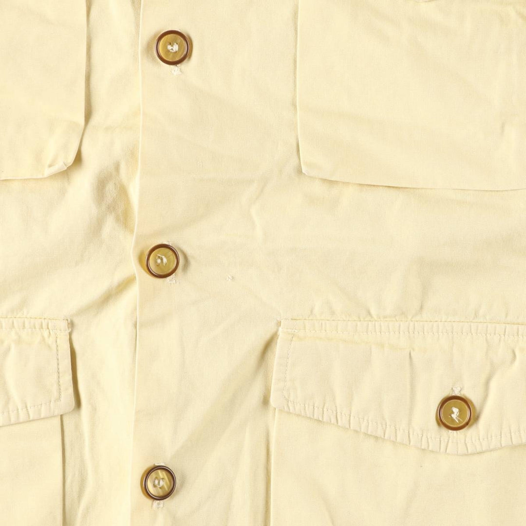 1970'S Woolrich shirt jacket, men's size XL (approx.) unclear lemon yellow Vintage Second Hand