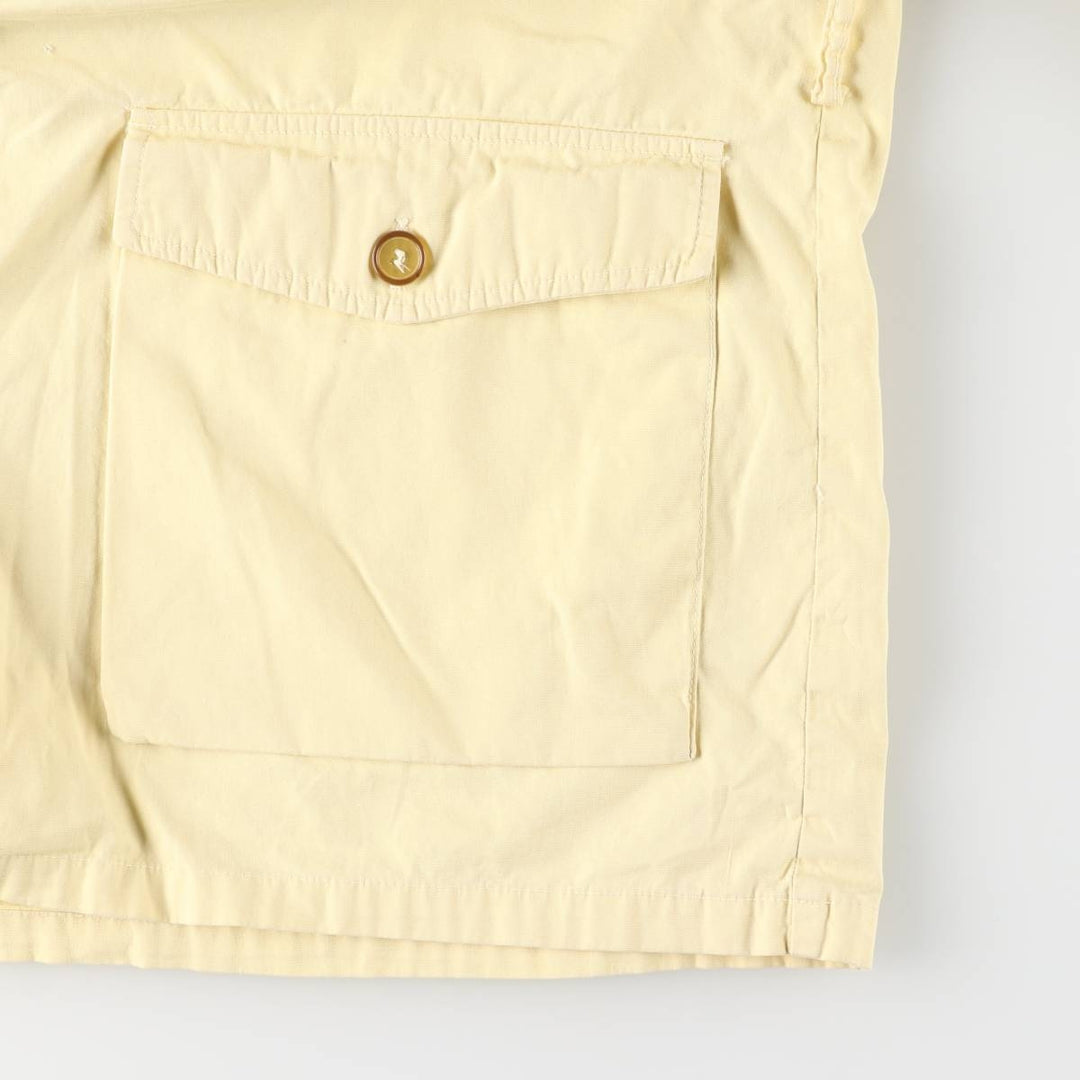 1970'S Woolrich shirt jacket, men's size XL (approx.) unclear lemon yellow Vintage Second Hand