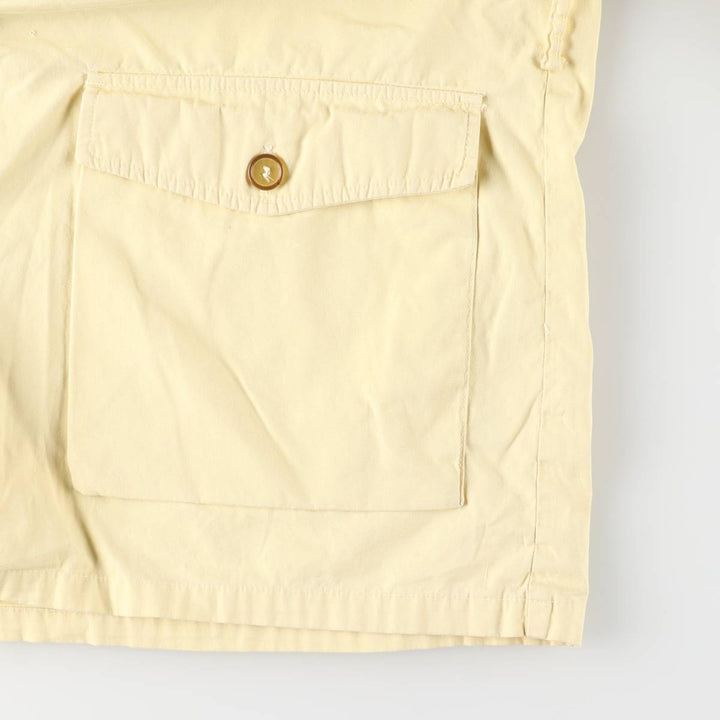 1970'S Woolrich shirt jacket, men's size XL (approx.) unclear lemon yellow Vintage Second Hand