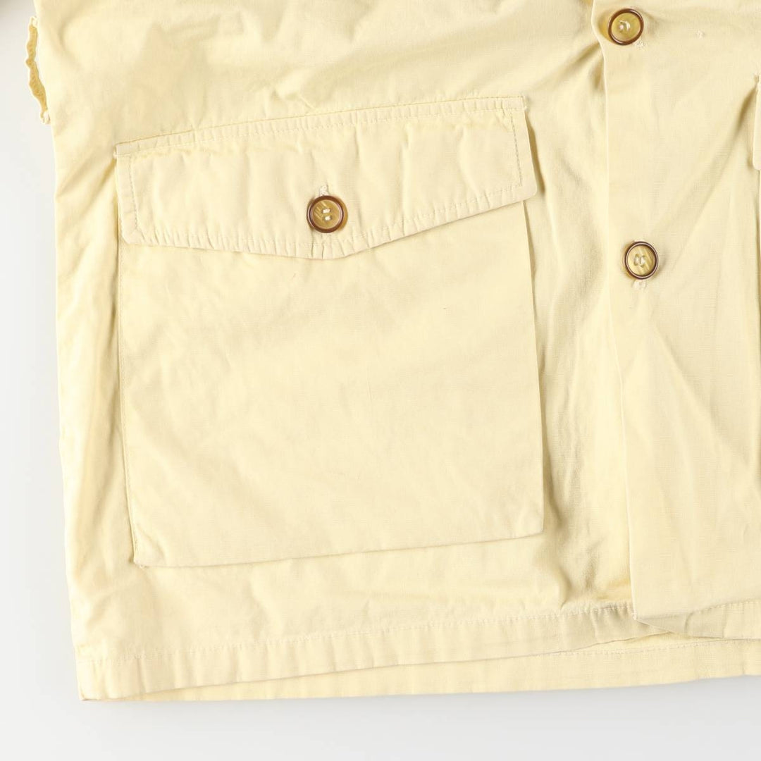 1970'S Woolrich shirt jacket, men's size XL (approx.) unclear lemon yellow Vintage Second Hand