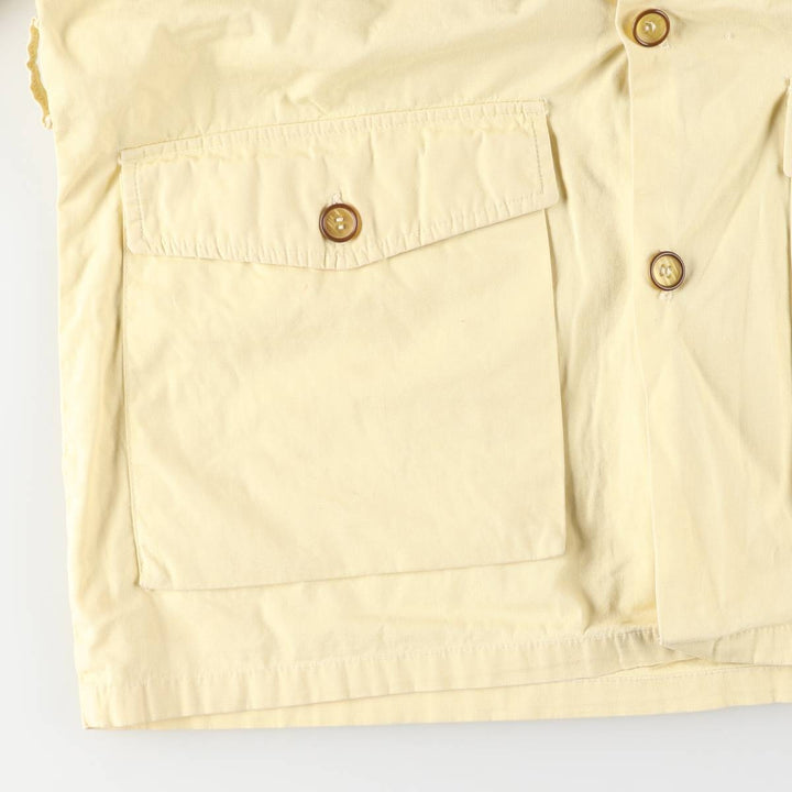 1970'S Woolrich shirt jacket, men's size XL (approx.) unclear lemon yellow Vintage Second Hand