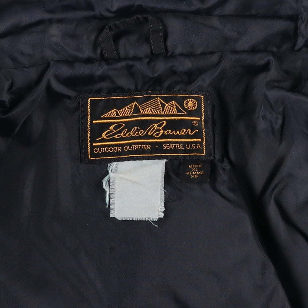 1990'S Eddie Bauer Black Tag Nylon Jacket, Men's XL (approx.), Vintage unclear green type Vintage Second Hand