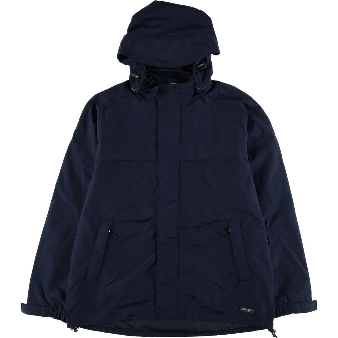 Eddie Bauer Mountain Parka Shell Jacket, Men's Size L Nylon navy blue type Vintage Second Hand