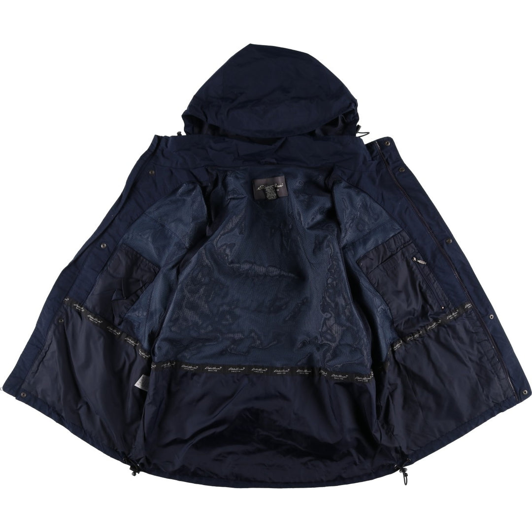 Eddie Bauer Mountain Parka Shell Jacket, Men's Size L Nylon navy blue type Vintage Second Hand