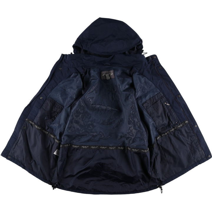 Eddie Bauer Mountain Parka Shell Jacket, Men's Size L Nylon navy blue type Vintage Second Hand