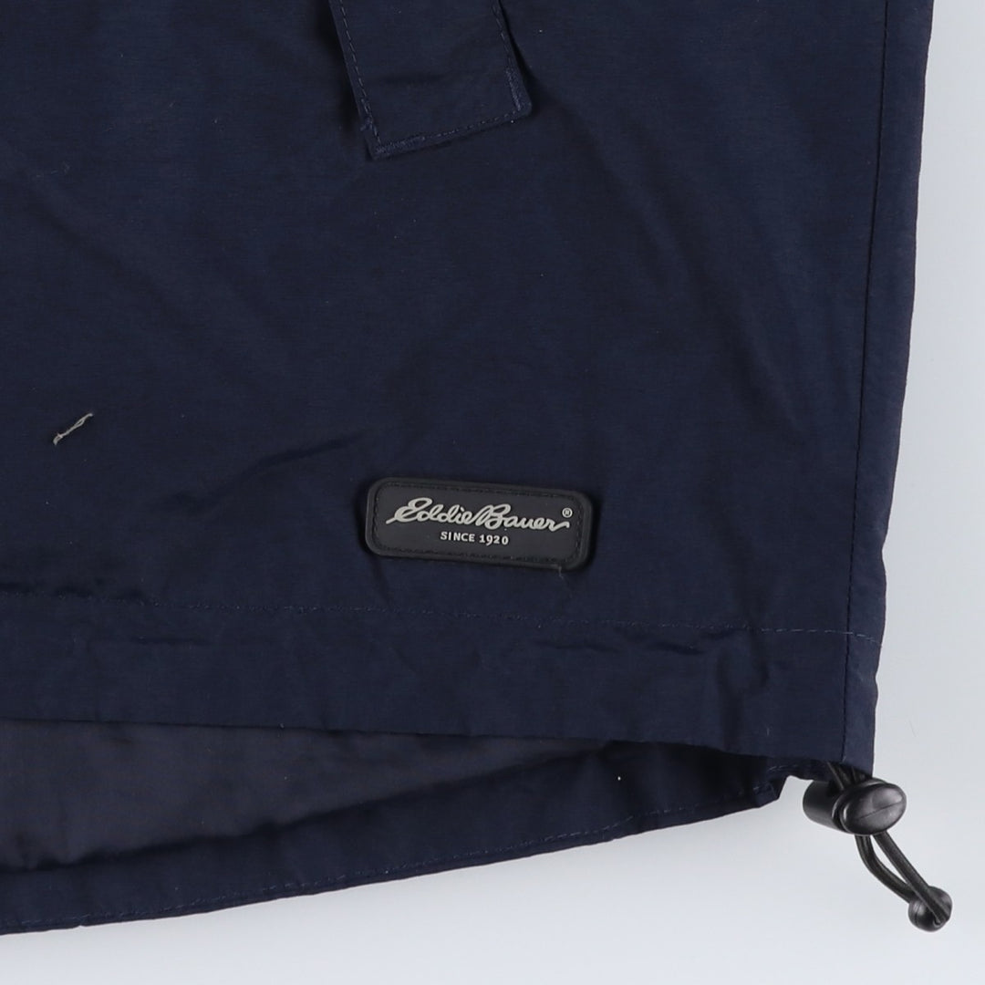 Eddie Bauer Mountain Parka Shell Jacket, Men's Size L Nylon navy blue type Vintage Second Hand