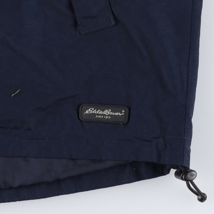 Eddie Bauer Mountain Parka Shell Jacket, Men's Size L Nylon navy blue type Vintage Second Hand