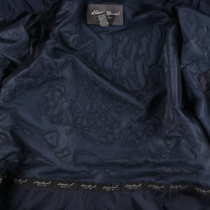 Eddie Bauer Mountain Parka Shell Jacket, Men's Size L Nylon navy blue type Vintage Second Hand