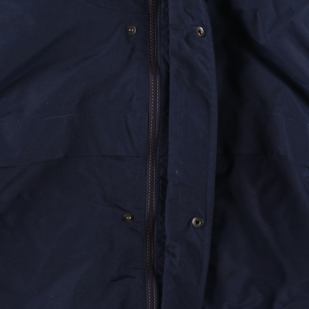 Eddie Bauer Mountain Parka Shell Jacket, Men's Size L Nylon navy blue type Vintage Second Hand