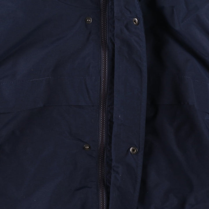 Eddie Bauer Mountain Parka Shell Jacket, Men's Size L Nylon navy blue type Vintage Second Hand